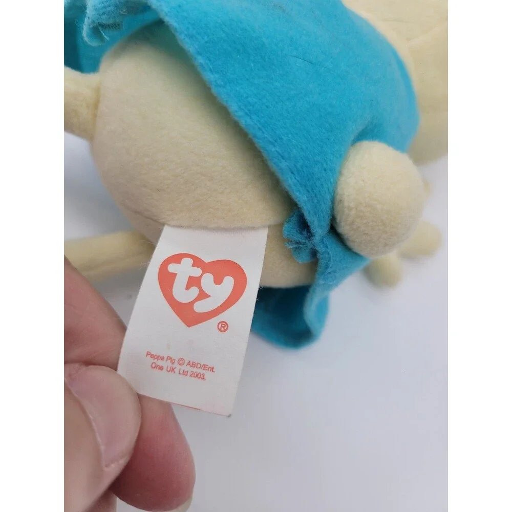 Ty Peppa Pig Rebecca Rabbit Blue  Dress 2011  Stuffed Animal Toy